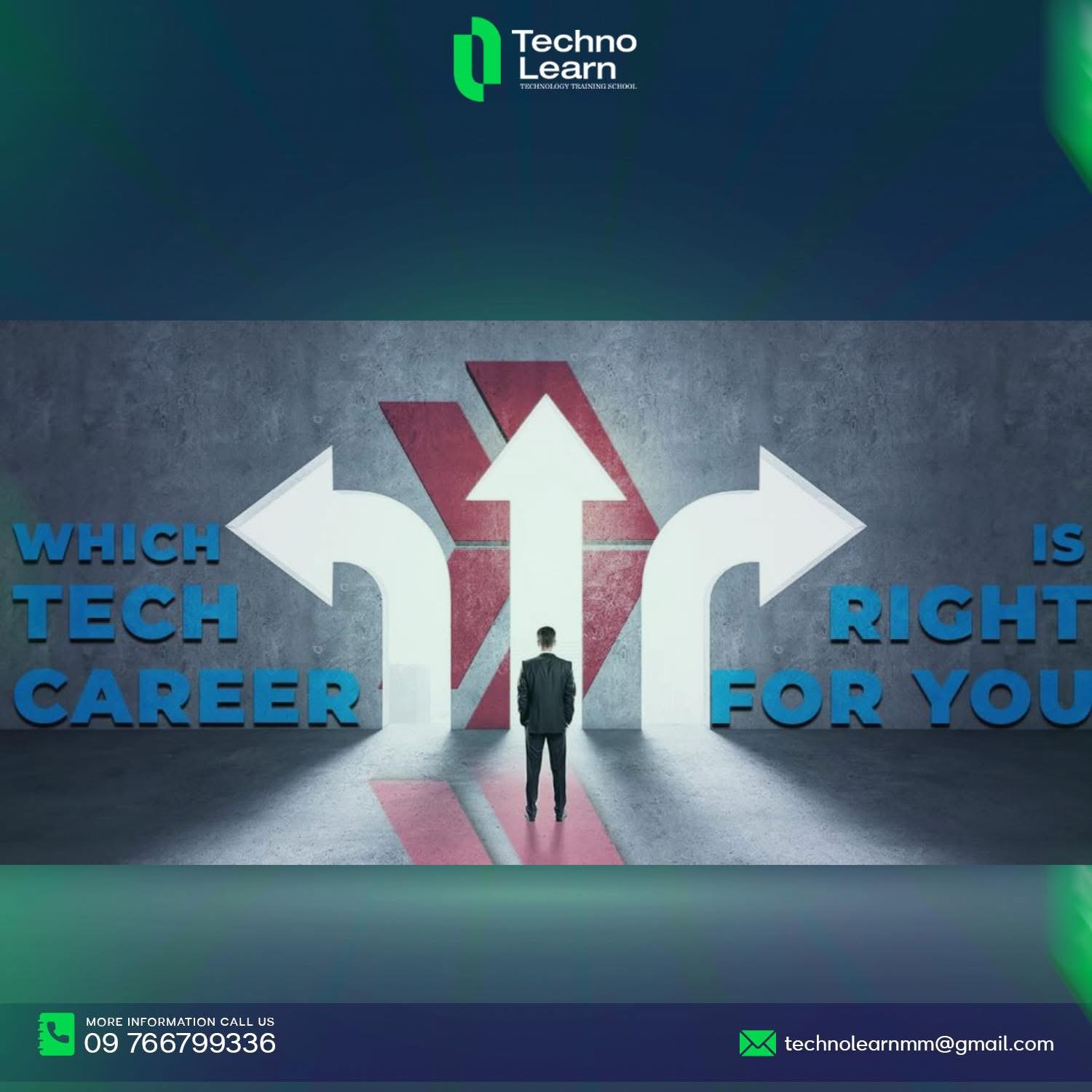 An abstract graphic representing various tech careers